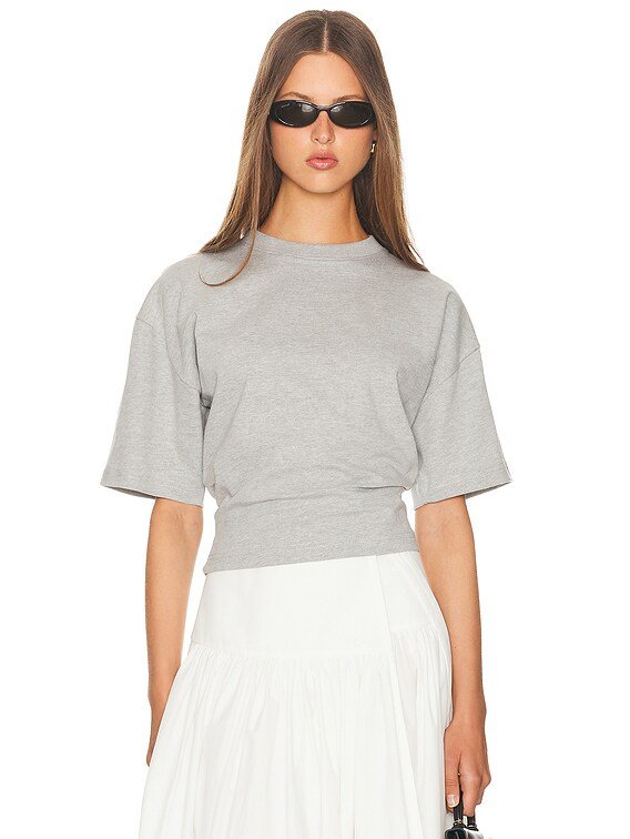 Helsa V-Neck Sculpted Tee